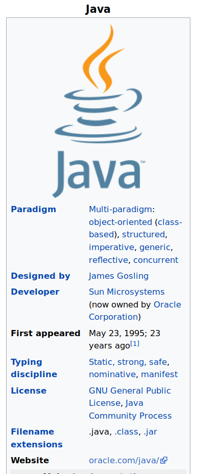 Java Programming Language Wikipedia